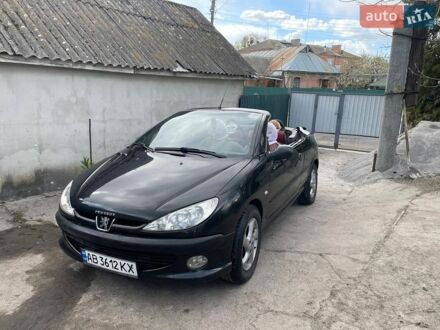 Чорний Пежо 206, об'ємом двигуна 1.6 л та пробігом 190 тис. км за 3800 $, фото 1 на Automoto.ua