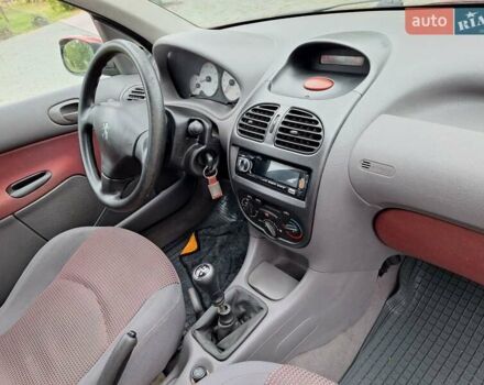 Красный Пежо 206, объемом двигателя 1.36 л и пробегом 230 тыс. км за 2200 $, фото 27 на Automoto.ua