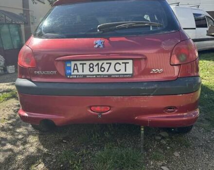Красный Пежо 206, объемом двигателя 1.36 л и пробегом 133 тыс. км за 4200 $, фото 5 на Automoto.ua