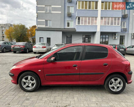 Червоний Пежо 206, об'ємом двигуна 1.59 л та пробігом 195 тис. км за 3800 $, фото 7 на Automoto.ua