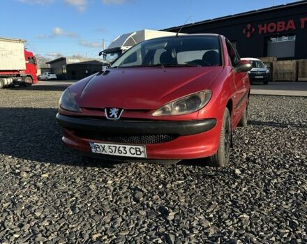 Красный Пежо 206, объемом двигателя 1.4 л и пробегом 165 тыс. км за 2850 $, фото 2 на Automoto.ua