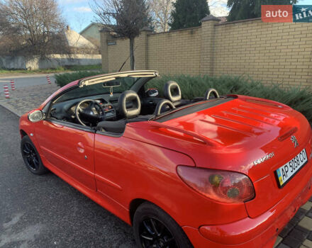 Червоний Пежо 206, об'ємом двигуна 1.59 л та пробігом 188 тис. км за 4500 $, фото 6 на Automoto.ua