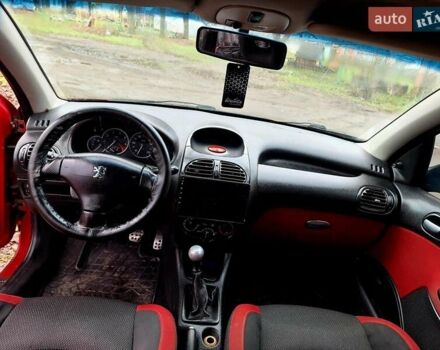 Красный Пежо 206, объемом двигателя 1.36 л и пробегом 226 тыс. км за 3799 $, фото 21 на Automoto.ua