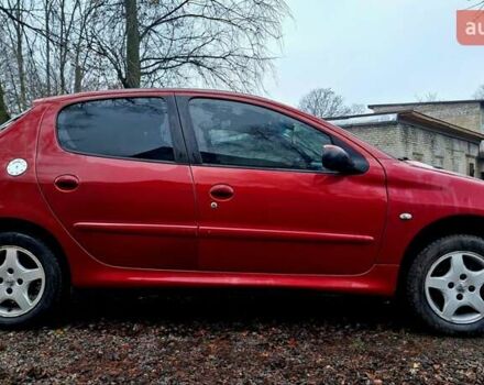 Красный Пежо 206, объемом двигателя 1.36 л и пробегом 226 тыс. км за 3799 $, фото 8 на Automoto.ua