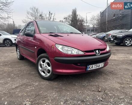 Красный Пежо 206, объемом двигателя 1.12 л и пробегом 161 тыс. км за 2200 $, фото 1 на Automoto.ua