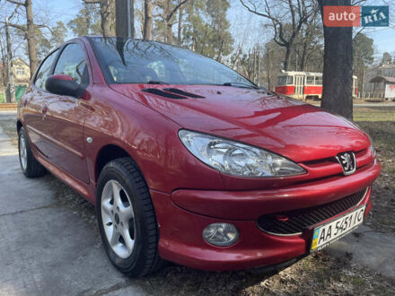 Пежо 206 2007 у Києві на Automoto.ua Червоний Пежо 206, об'ємом двигуна 1.4 л та пробігом 63 тис. км за 5000 $, фото 1 на Automoto.ua