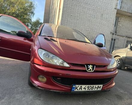 Красный Пежо 206, объемом двигателя 1.4 л и пробегом 190 тыс. км за 3700 $, фото 1 на Automoto.ua