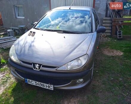 Серый Пежо 206, объемом двигателя 1.6 л и пробегом 315 тыс. км за 3200 $, фото 5 на Automoto.ua