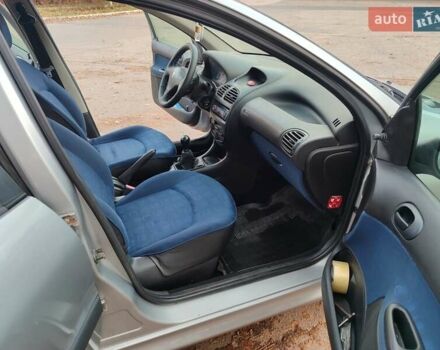 Серый Пежо 206, объемом двигателя 1.12 л и пробегом 154 тыс. км за 2900 $, фото 17 на Automoto.ua
