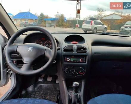 Серый Пежо 206, объемом двигателя 1.12 л и пробегом 154 тыс. км за 2900 $, фото 11 на Automoto.ua
