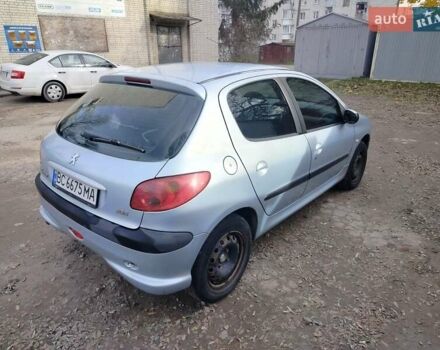 Сірий Пежо 206, об'ємом двигуна 1.4 л та пробігом 184 тис. км за 4200 $, фото 7 на Automoto.ua