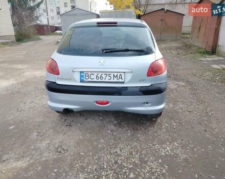 Сірий Пежо 206, об'ємом двигуна 1.4 л та пробігом 184 тис. км за 4200 $, фото 8 на Automoto.ua