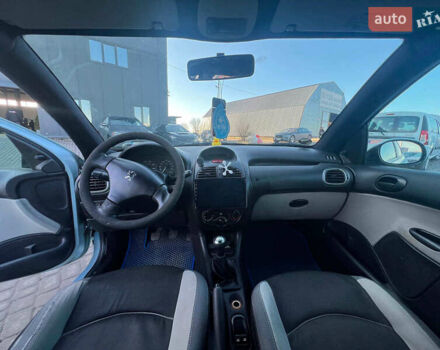 Сірий Пежо 206, об'ємом двигуна 1.2 л та пробігом 211 тис. км за 1300 $, фото 25 на Automoto.ua