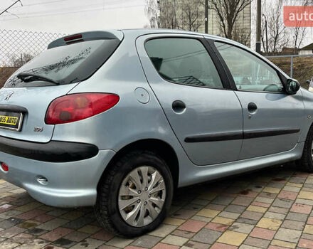 Сірий Пежо 206, об'ємом двигуна 1.36 л та пробігом 171 тис. км за 3999 $, фото 6 на Automoto.ua