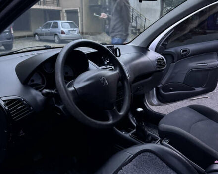 Серый Пежо 206, объемом двигателя 1.36 л и пробегом 278 тыс. км за 3250 $, фото 11 на Automoto.ua