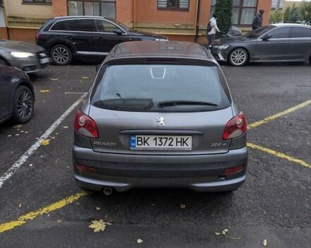 Сірий Пежо 206, об'ємом двигуна 1.36 л та пробігом 143 тис. км за 5000 $, фото 2 на Automoto.ua