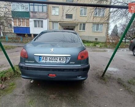 Серый Пежо 206, объемом двигателя 1.36 л и пробегом 234 тыс. км за 3000 $, фото 17 на Automoto.ua