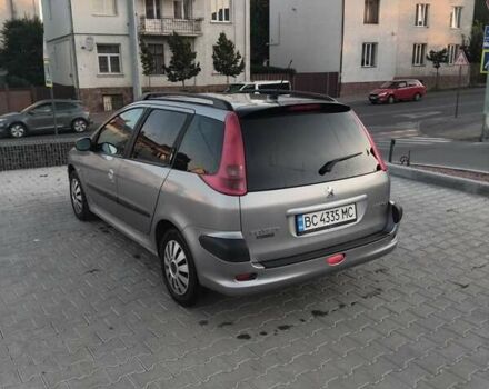Серый Пежо 206, объемом двигателя 1.4 л и пробегом 151 тыс. км за 3200 $, фото 18 на Automoto.ua