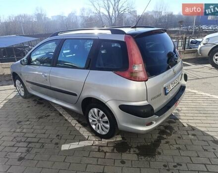 Сірий Пежо 206, об'ємом двигуна 1.36 л та пробігом 264 тис. км за 3400 $, фото 9 на Automoto.ua
