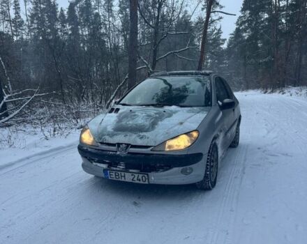 Сірий Пежо 206, об'ємом двигуна 2 л та пробігом 300 тис. км за 1750 $, фото 1 на Automoto.ua