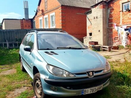 Сірий Пежо 206, об'ємом двигуна 1.4 л та пробігом 167 тис. км за 1800 $, фото 1 на Automoto.ua