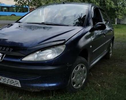 Синій Пежо 206, об'ємом двигуна 1.1 л та пробігом 250 тис. км за 1150 $, фото 4 на Automoto.ua
