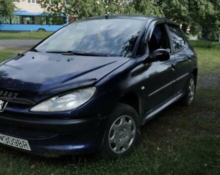 Синій Пежо 206, об'ємом двигуна 1.1 л та пробігом 250 тис. км за 1150 $, фото 7 на Automoto.ua