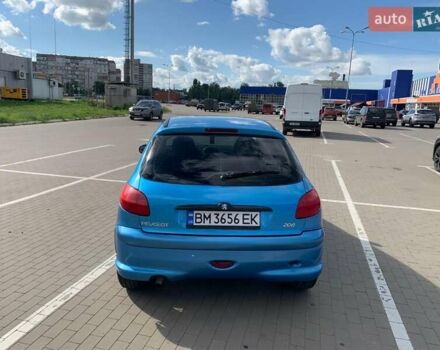 Синій Пежо 206, об'ємом двигуна 1.6 л та пробігом 300 тис. км за 2150 $, фото 4 на Automoto.ua