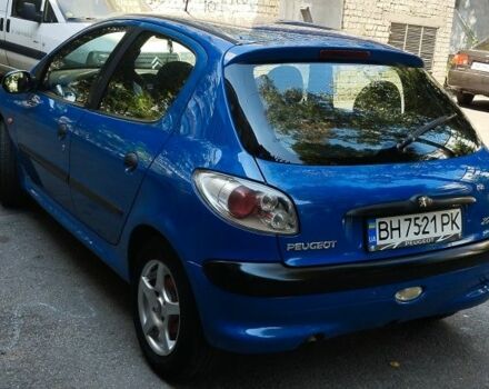 Синій Пежо 206, об'ємом двигуна 1.4 л та пробігом 240 тис. км за 3000 $, фото 4 на Automoto.ua