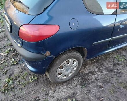 Синий Пежо 206, объемом двигателя 1.1 л и пробегом 141 тыс. км за 1700 $, фото 20 на Automoto.ua