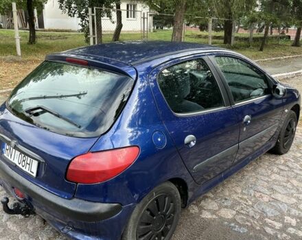 Синий Пежо 206, объемом двигателя 1.6 л и пробегом 222 тыс. км за 1333 $, фото 4 на Automoto.ua