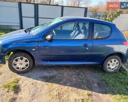 Синий Пежо 206, объемом двигателя 1.1 л и пробегом 141 тыс. км за 1700 $, фото 5 на Automoto.ua