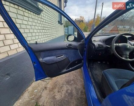 Синий Пежо 206, объемом двигателя 1.6 л и пробегом 202 тыс. км за 2900 $, фото 17 на Automoto.ua