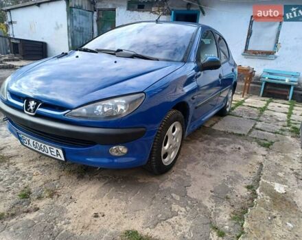 Синий Пежо 206, объемом двигателя 1.6 л и пробегом 202 тыс. км за 2900 $, фото 2 на Automoto.ua