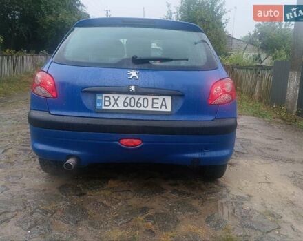 Синий Пежо 206, объемом двигателя 1.6 л и пробегом 202 тыс. км за 2900 $, фото 16 на Automoto.ua