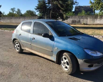 Синий Пежо 206, объемом двигателя 1.4 л и пробегом 271 тыс. км за 2700 $, фото 1 на Automoto.ua
