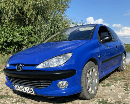 Синий Пежо 206, объемом двигателя 1.59 л и пробегом 263 тыс. км за 3000 $, фото 1 на Automoto.ua