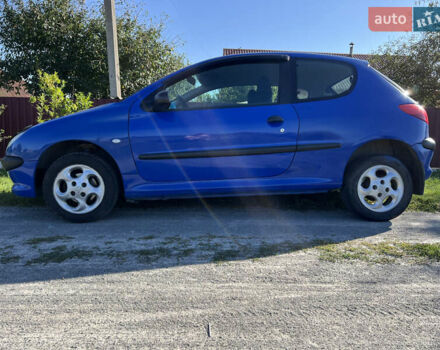 Синій Пежо 206, об'ємом двигуна 1.12 л та пробігом 195 тис. км за 3000 $, фото 11 на Automoto.ua