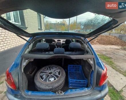 Синий Пежо 206, объемом двигателя 1.6 л и пробегом 202 тыс. км за 2900 $, фото 18 на Automoto.ua