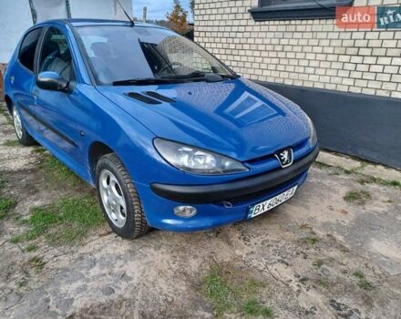 Синий Пежо 206, объемом двигателя 1.6 л и пробегом 202 тыс. км за 2900 $, фото 3 на Automoto.ua