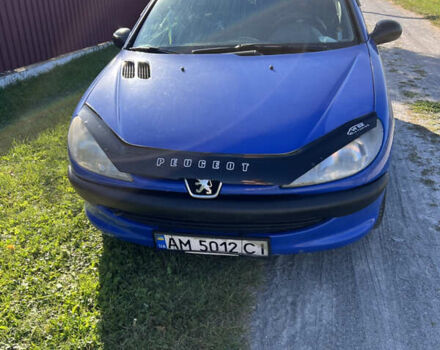 Синій Пежо 206, об'ємом двигуна 1.12 л та пробігом 195 тис. км за 3000 $, фото 8 на Automoto.ua
