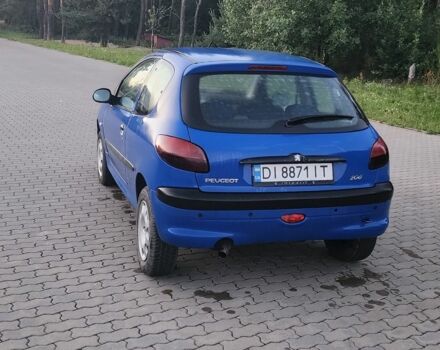 Синий Пежо 206, объемом двигателя 1.1 л и пробегом 240 тыс. км за 2500 $, фото 2 на Automoto.ua