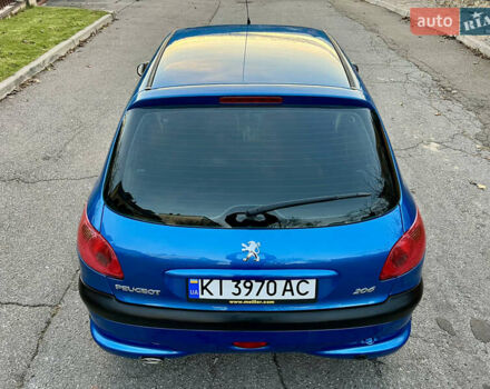 Синий Пежо 206, объемом двигателя 1.36 л и пробегом 133 тыс. км за 5500 $, фото 12 на Automoto.ua