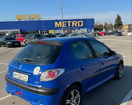 Синій Пежо 206, об'ємом двигуна 1.4 л та пробігом 235 тис. км за 2500 $, фото 3 на Automoto.ua