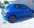 Синий Пежо 206, объемом двигателя 1.12 л и пробегом 203 тыс. км за 2500 $, фото 7 на Automoto.ua