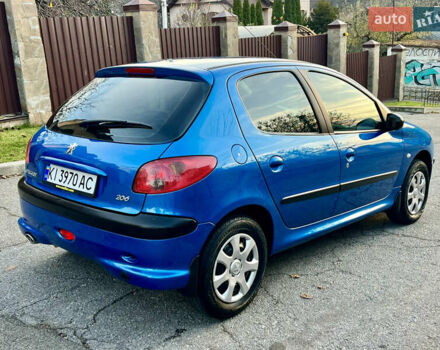 Синий Пежо 206, объемом двигателя 1.4 л и пробегом 133 тыс. км за 5500 $, фото 5 на Automoto.ua