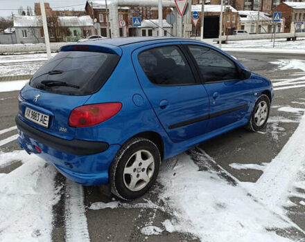 Синий Пежо 206, объемом двигателя 1.4 л и пробегом 172 тыс. км за 3250 $, фото 3 на Automoto.ua