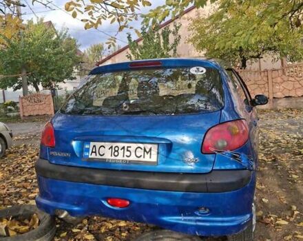 Синій Пежо 206, об'ємом двигуна 1.36 л та пробігом 195 тис. км за 2800 $, фото 10 на Automoto.ua