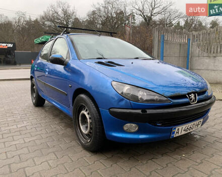 Синий Пежо 206, объемом двигателя 1.1 л и пробегом 261 тыс. км за 2400 $, фото 1 на Automoto.ua
