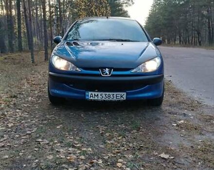 Синій Пежо 206, об'ємом двигуна 1.4 л та пробігом 181 тис. км за 3500 $, фото 1 на Automoto.ua